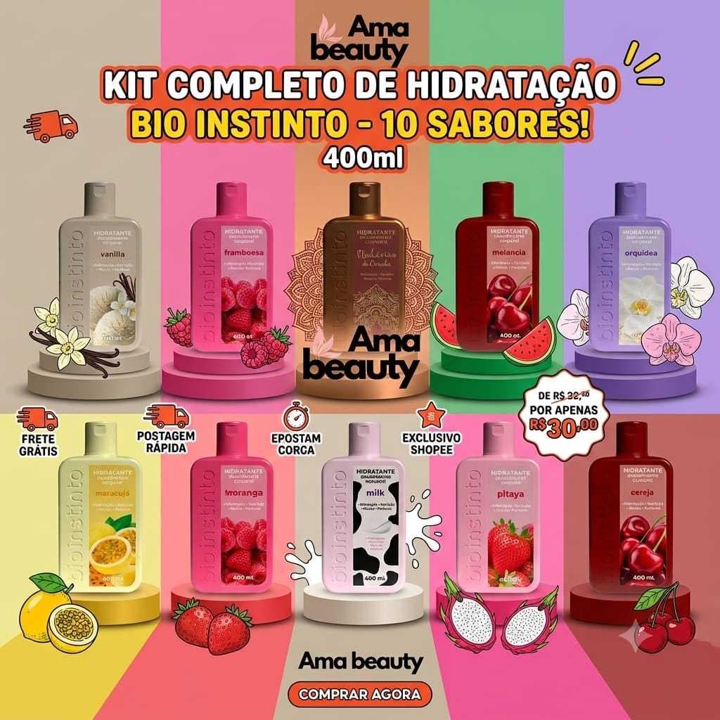 Hidratante Desodorante Corporal 400ml Bio Instinto