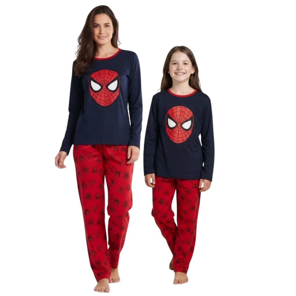 Kit 2 Pijamas Mae e Filha Longo Inverno Feminino Tal Mae Tal Filha Personagens Promoção