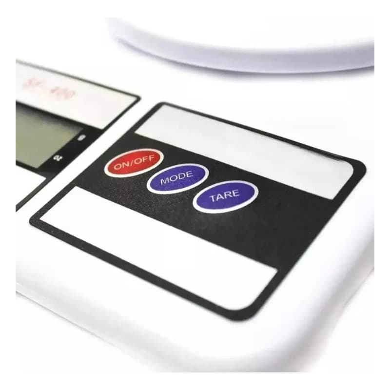 Balança Digital de Cozinha SF-400 até 10kg com Alta Precisão 1g LCD para Alimentos, Receitas e Dieta