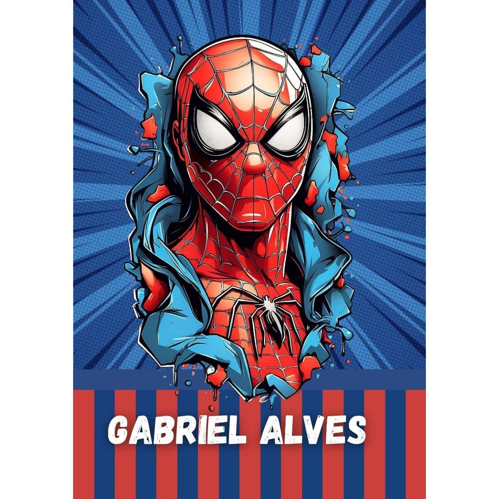 ENVIO RAPIDO Capa de Caderno Homem Aranha_ Capa frente, Verso e  Lombada- Capa Não acompanha Caderno
