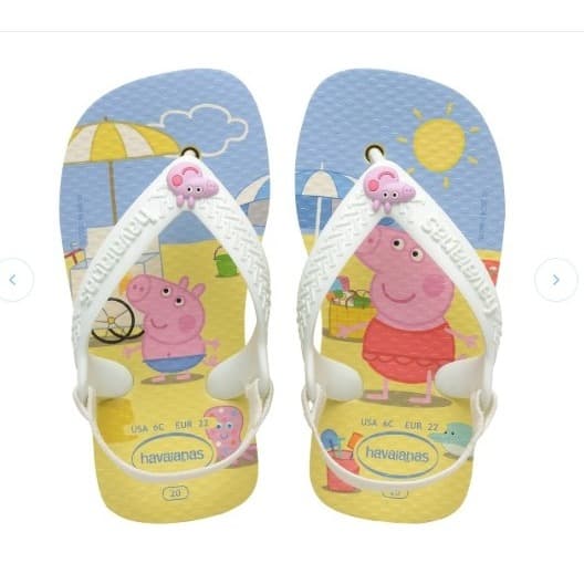 Chinelo baby peppa  Buttercream  tam 19