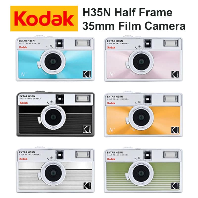 KODAK EKTAR H35N Câmera Analógica 35mm Half Frame Reutilizável Retrô Filtro Estrela Filme Vintage