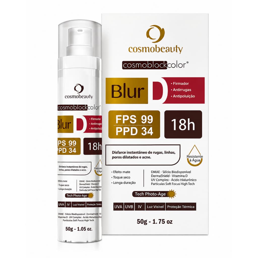 Blur D Protetor Solar Fps99 Firmador Dmae Cosmobeauty 50g