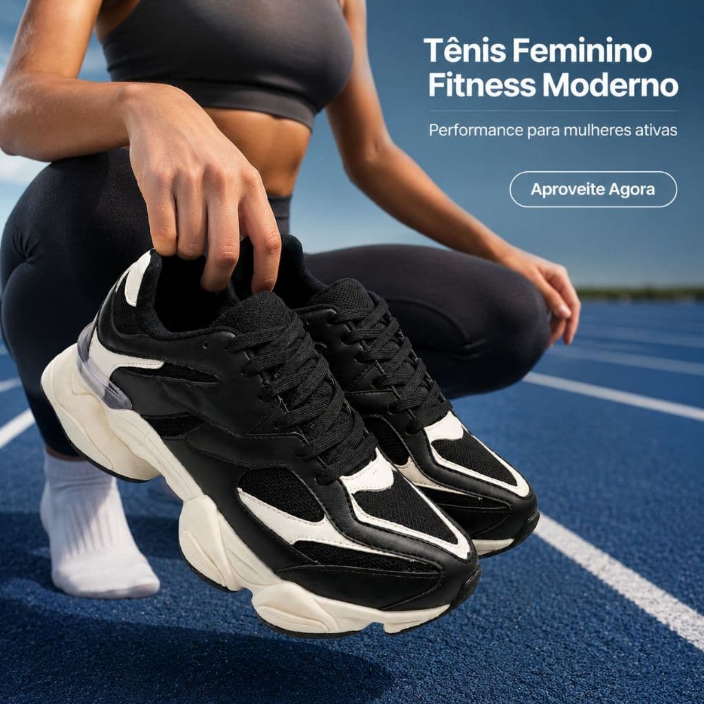Tênis Feminino Fitness Moderno | Conforto e Estilo Para Mulheres Ativas 34 AO 40 | APROVEITE JÁ