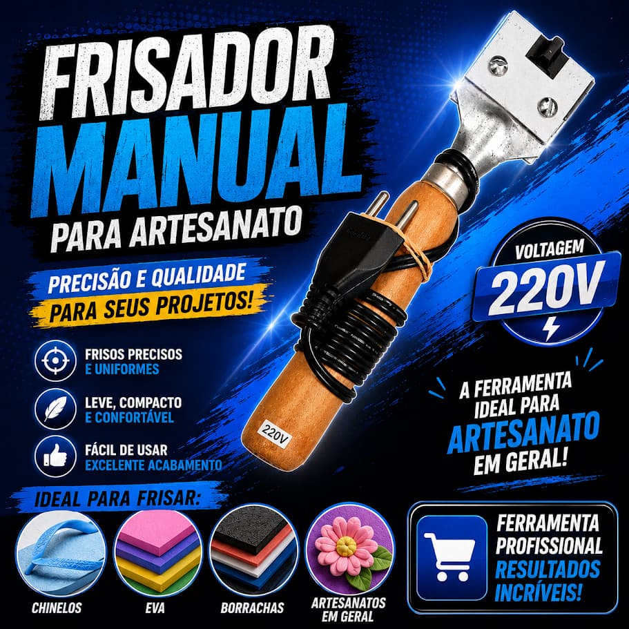 Maquina Riscador Frisador + 5 Laminas + 1 Resistencia 220v Uso Profissional Alta Durabilidade Novo