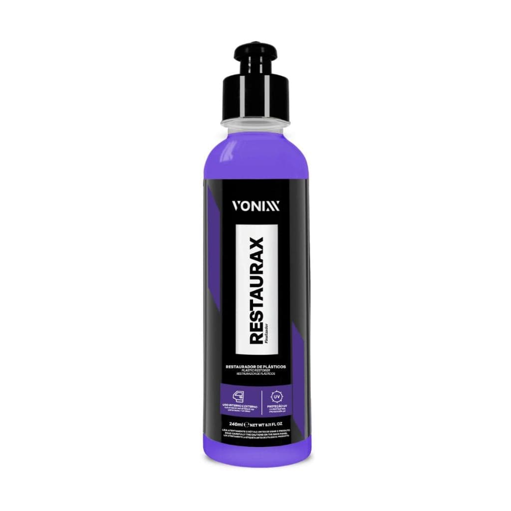 Restaurax Restaurador de Plásticos Vonixx 240ML – RENOVAÇÃO E PROTEÇÃO UV