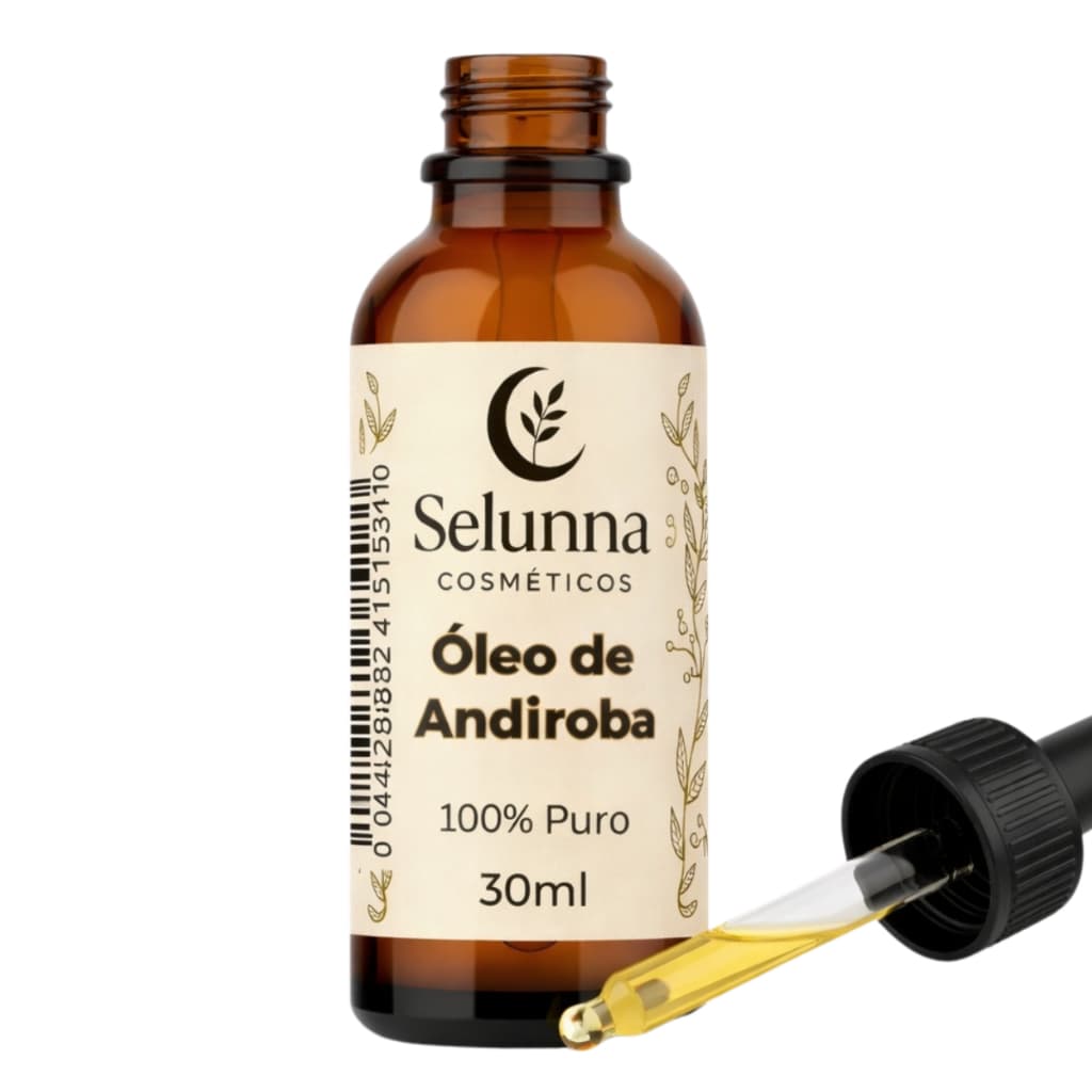 Óleo de Andiroba para Cabelo e Pele 100% Puro 30ml Selunna