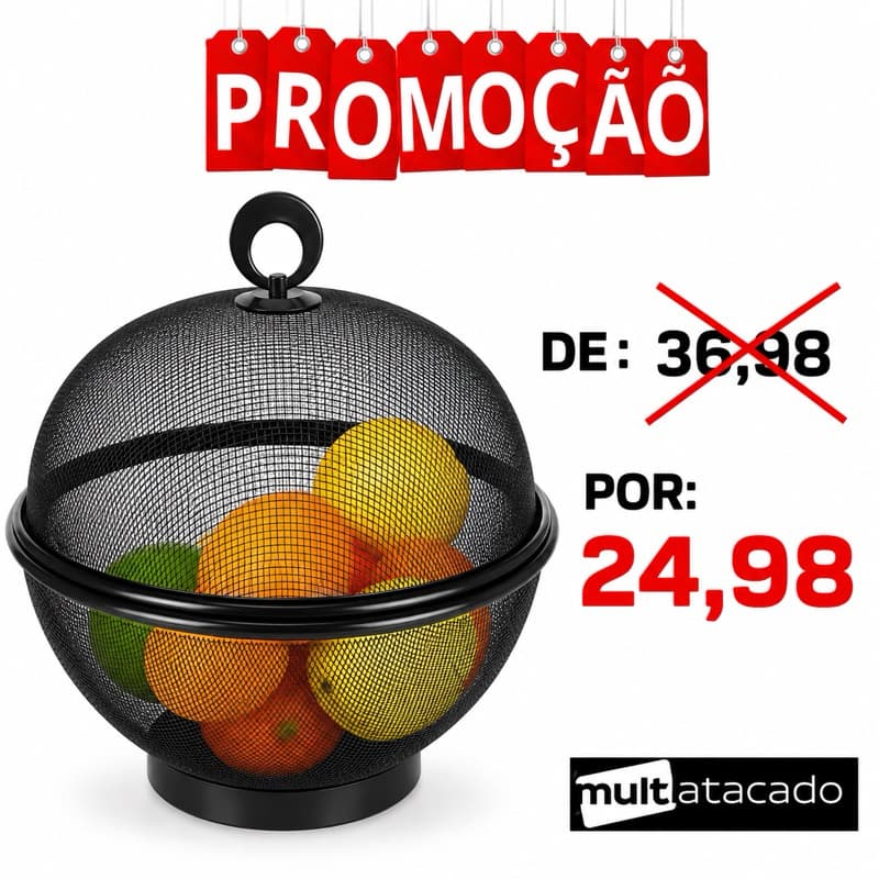 Fruteira de Mesa Cesto de Frutas Aramado Metal Organizador Frutas Legumes fruteira organizador