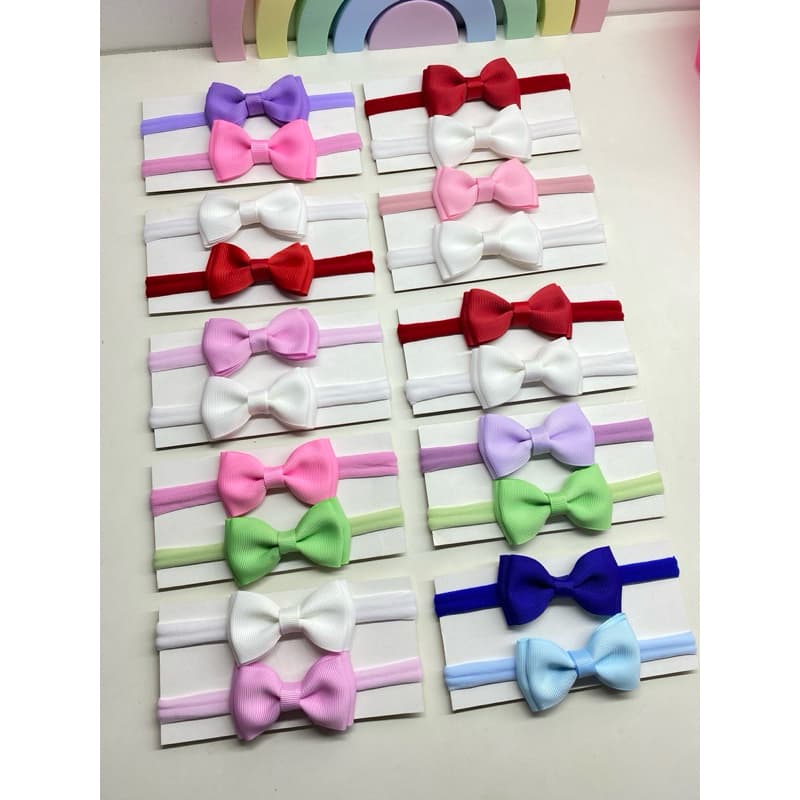 kit 10 laços para bebê - kit rn - kit de laços
