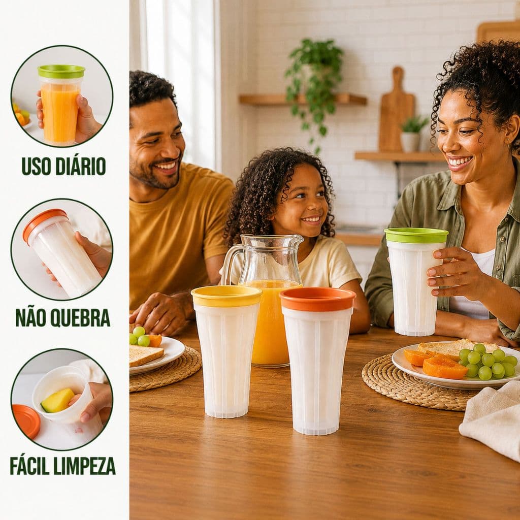 Forma Gelo Silicone Copo Cubo Raspadinha Bebida Sorvete Suco Whisky Fazer Preparo Caipirinha