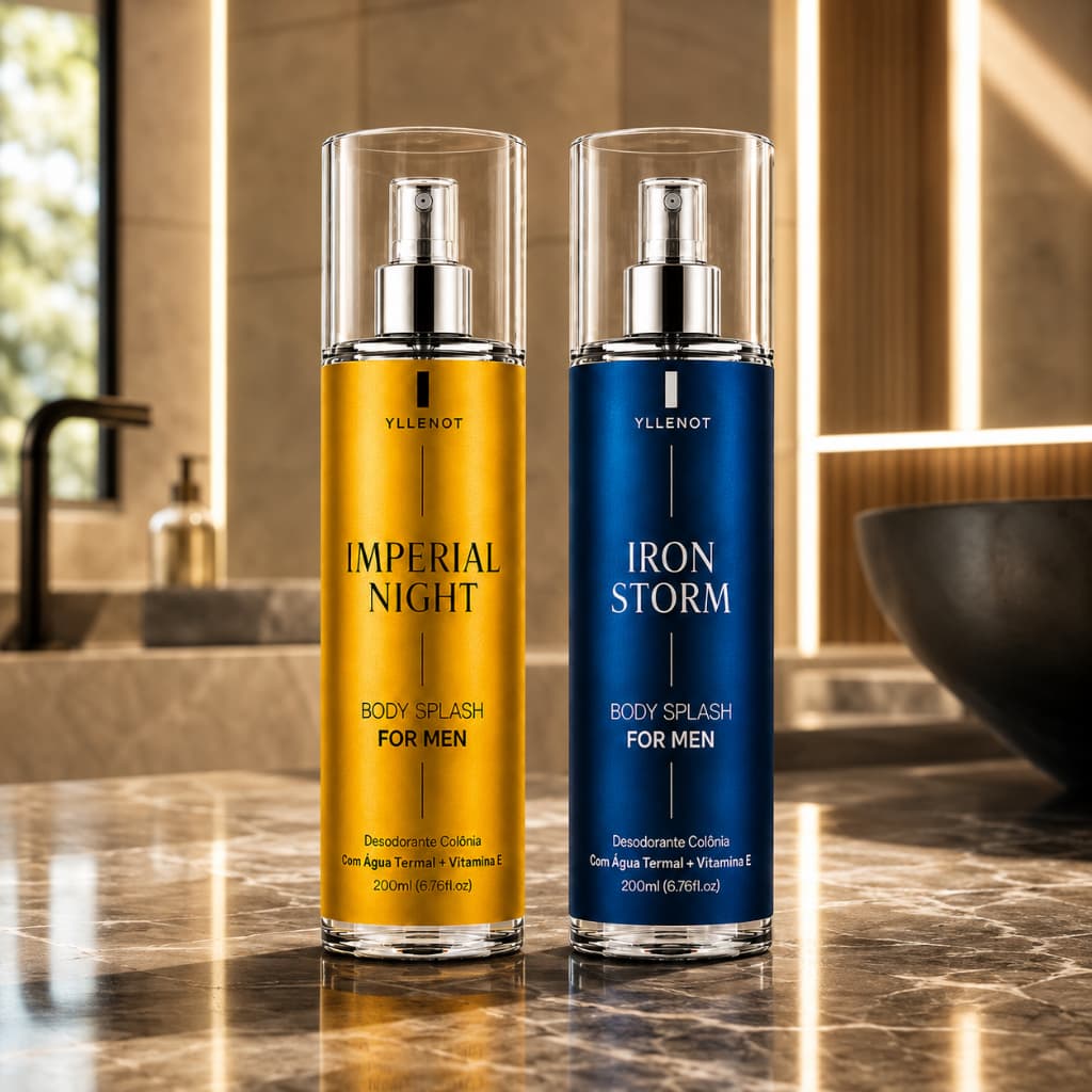 Kit 2 Body Splash Masculino  200ml Perfume Amadeirado Desodorante Corporal Colônia
