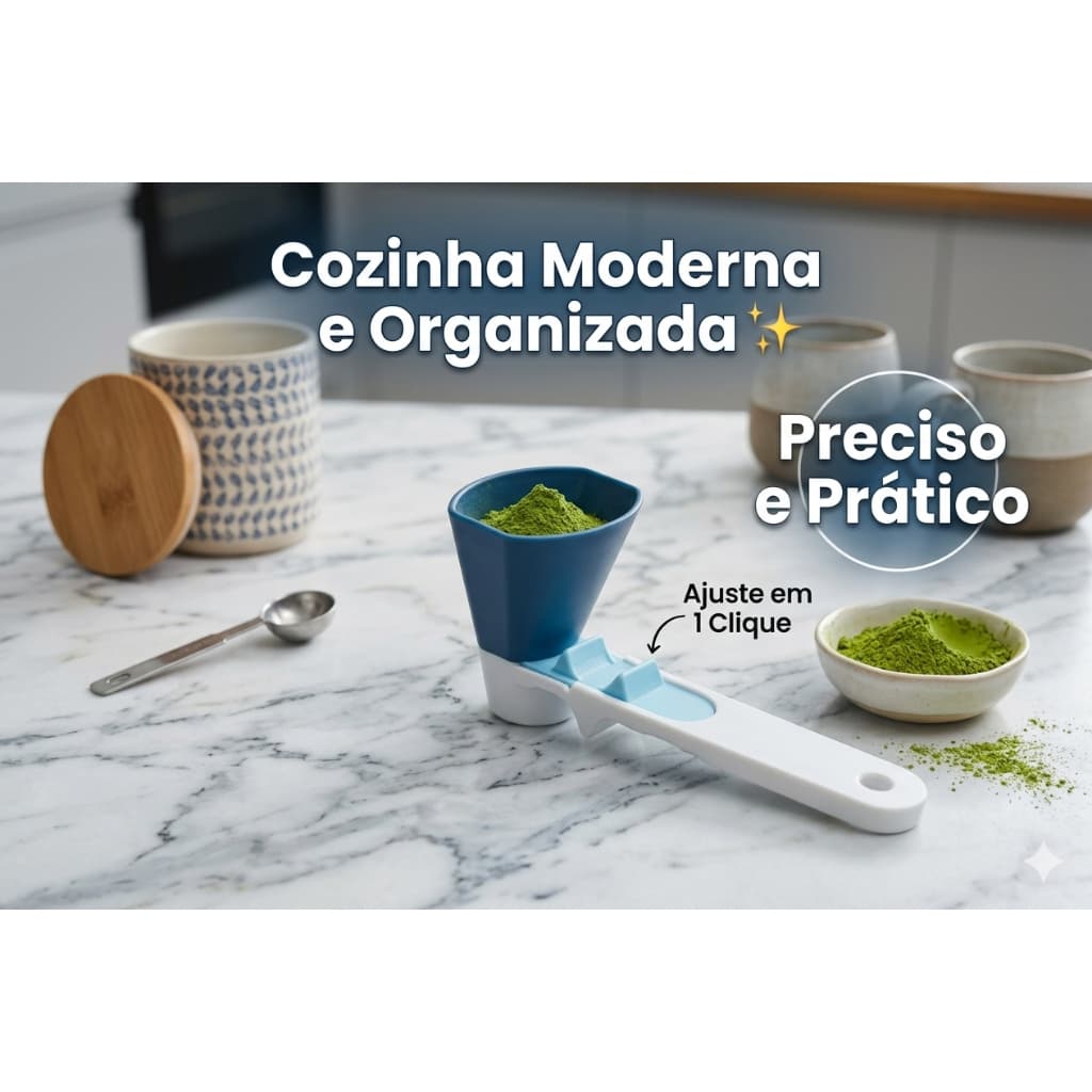Colher Medidora Deslizante Scoop Dosador