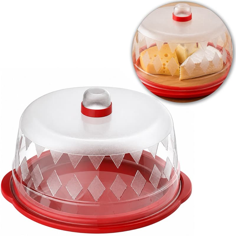 Queijeira Com Tampa Transparente Porta Queijo
