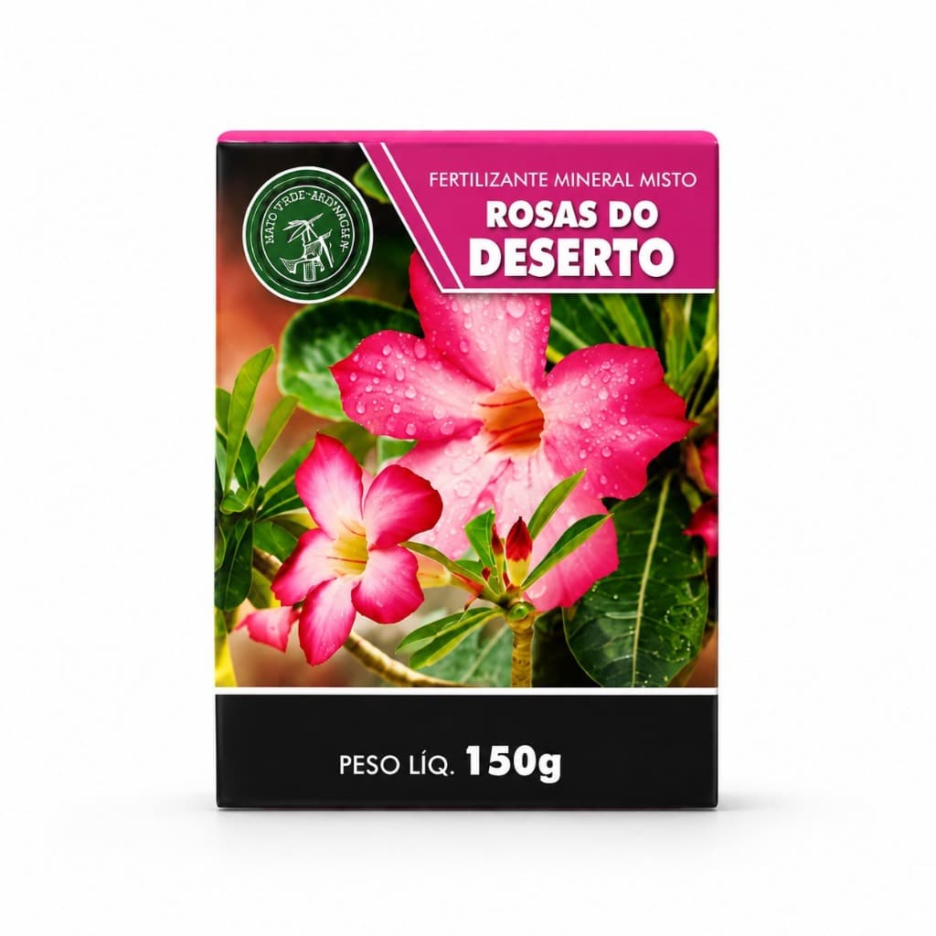 Fertilizante Rosa do Deserto 150g Adubo Orgânico para Planta Flor Mato Verde