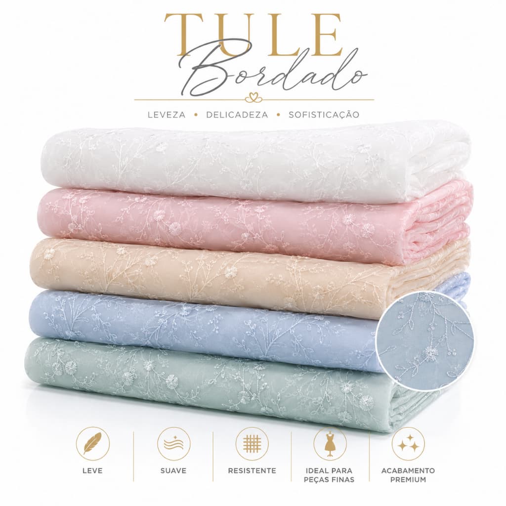 Tule Bordado Branco -1,50m x 1,30m leve ,sofisticado e transparente. Perfeito para moda festa, noivas e detalhes finos