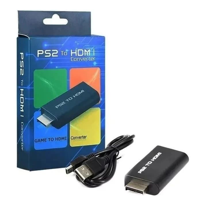 Conversor Adaptador PS2 e PS3 para HDMI + Cabo HDMI + Cabo USB V3 Incluso