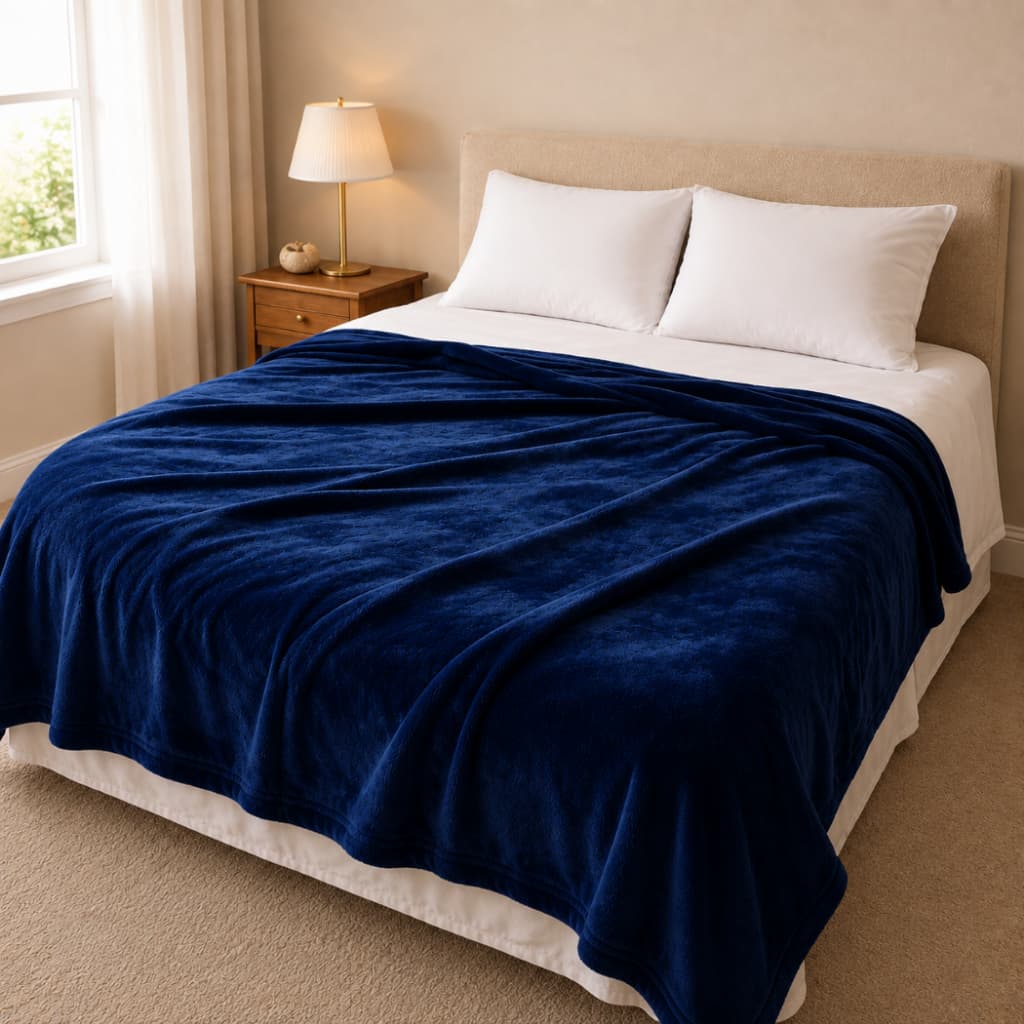Manta Cobertor Soft Queen Antialérgico Grosso Macio e Aveludado 2,60 x 2,40 Microfibra Fleece - Cores Variadas