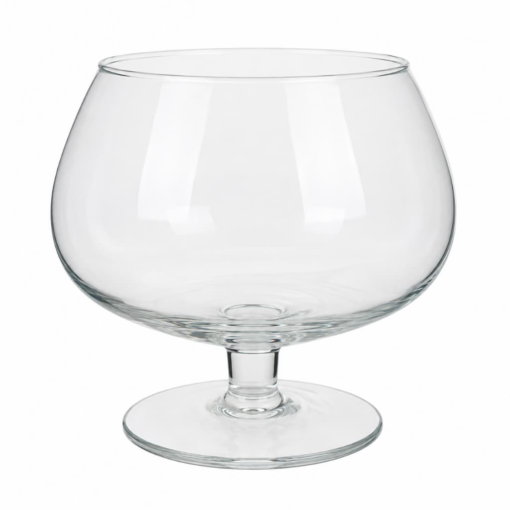 Taça de Sobremesa 2,2L em Vidro Transparente Grande para Doces Frutas Pavê Decoração Centro de Mesa