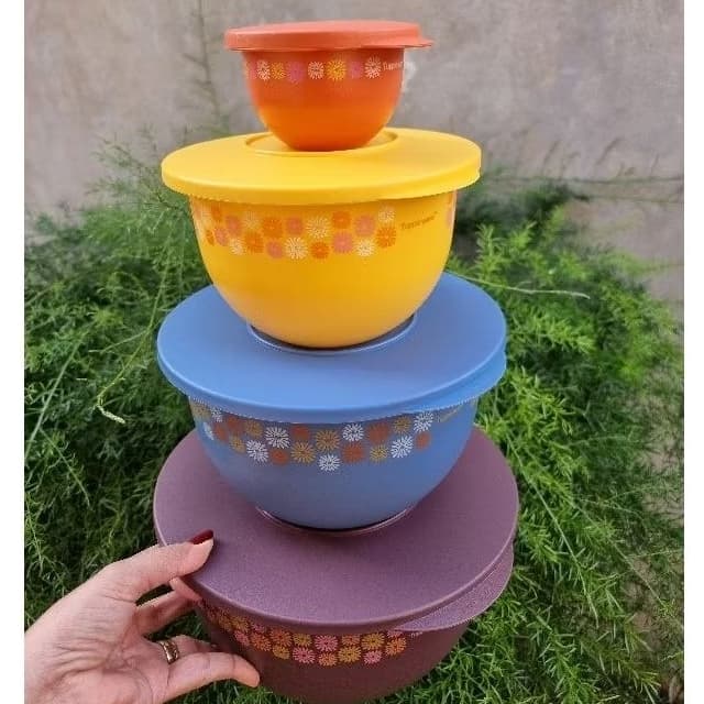 Tupperware Conjunto muranos 80 anos -Tigelas/Vasilhas/potes/potes hermético