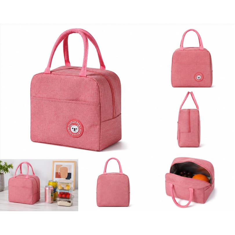 Bolsa Térmica Portátil de Mão Lancheira Marmita Viagem Piquenique Prático