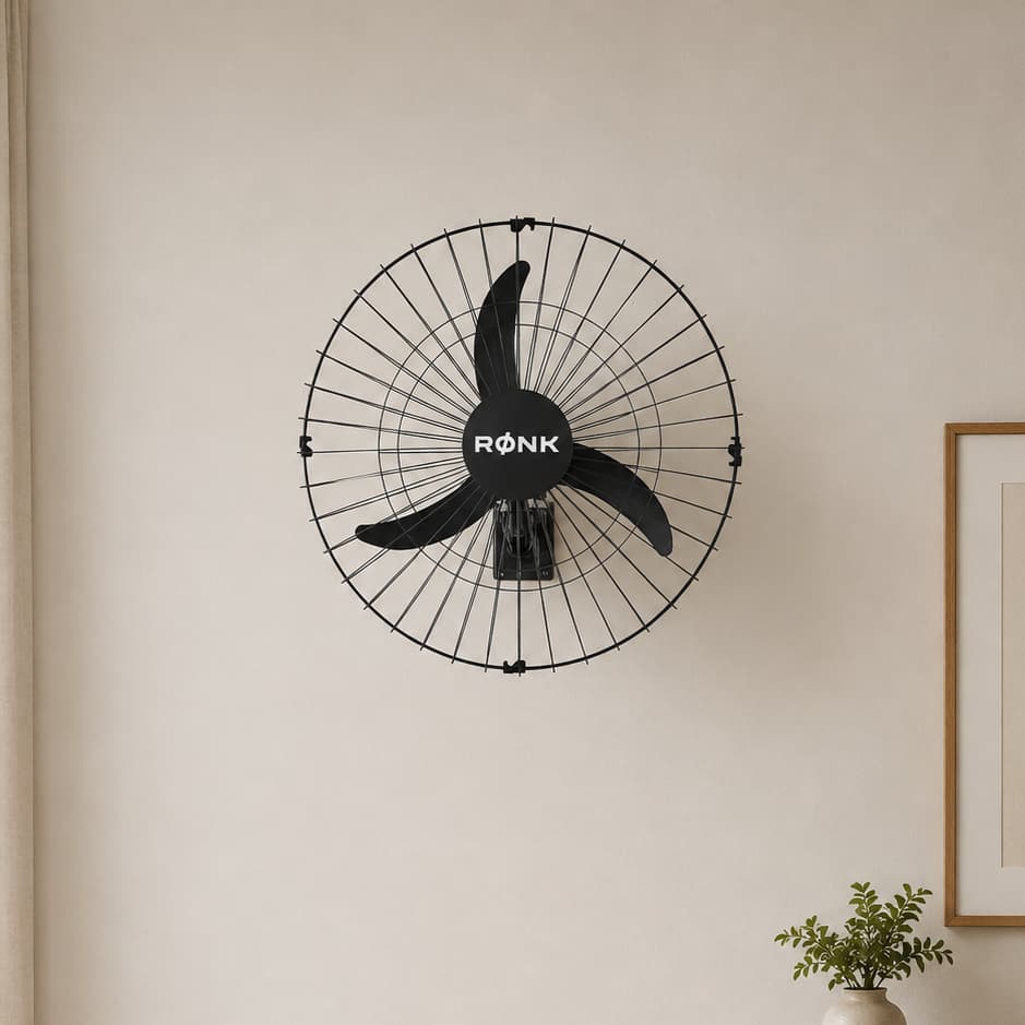 Kit com 2 Ventiladores De 60Cm 200W Oscilante De Parede Bivolt