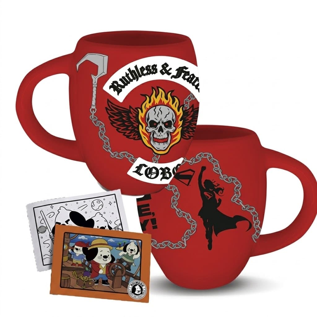 Caneca Oficial Piticas Ruthless & Fearless – Cerâmica Premium Licenciada