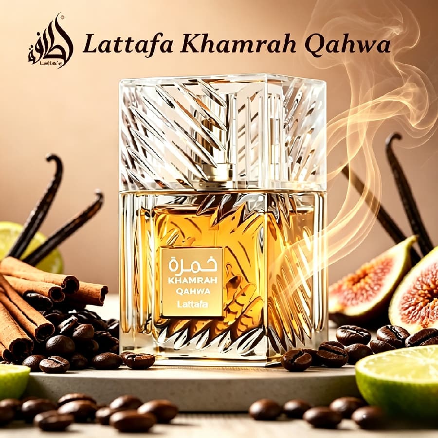 Perfume Árabe Lattafa Khamrah Qahwa Unissex 100ml Eau De Parfum  Aroma Café Especiado Longa Fixação Original