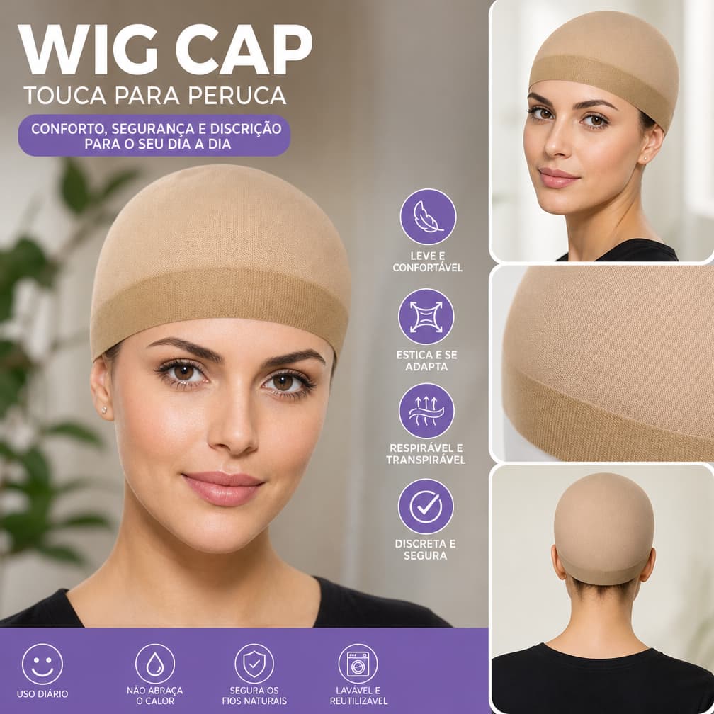 Nero wig fininha duas unidades dessa touca para lavagem das suas box Braids, ideal para perucas e laces e wigs