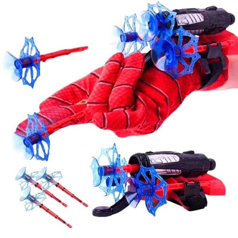 Luva Lançadora Homem Aranha Infantil Spider Man Disparo Dardo Atirador Vingadores