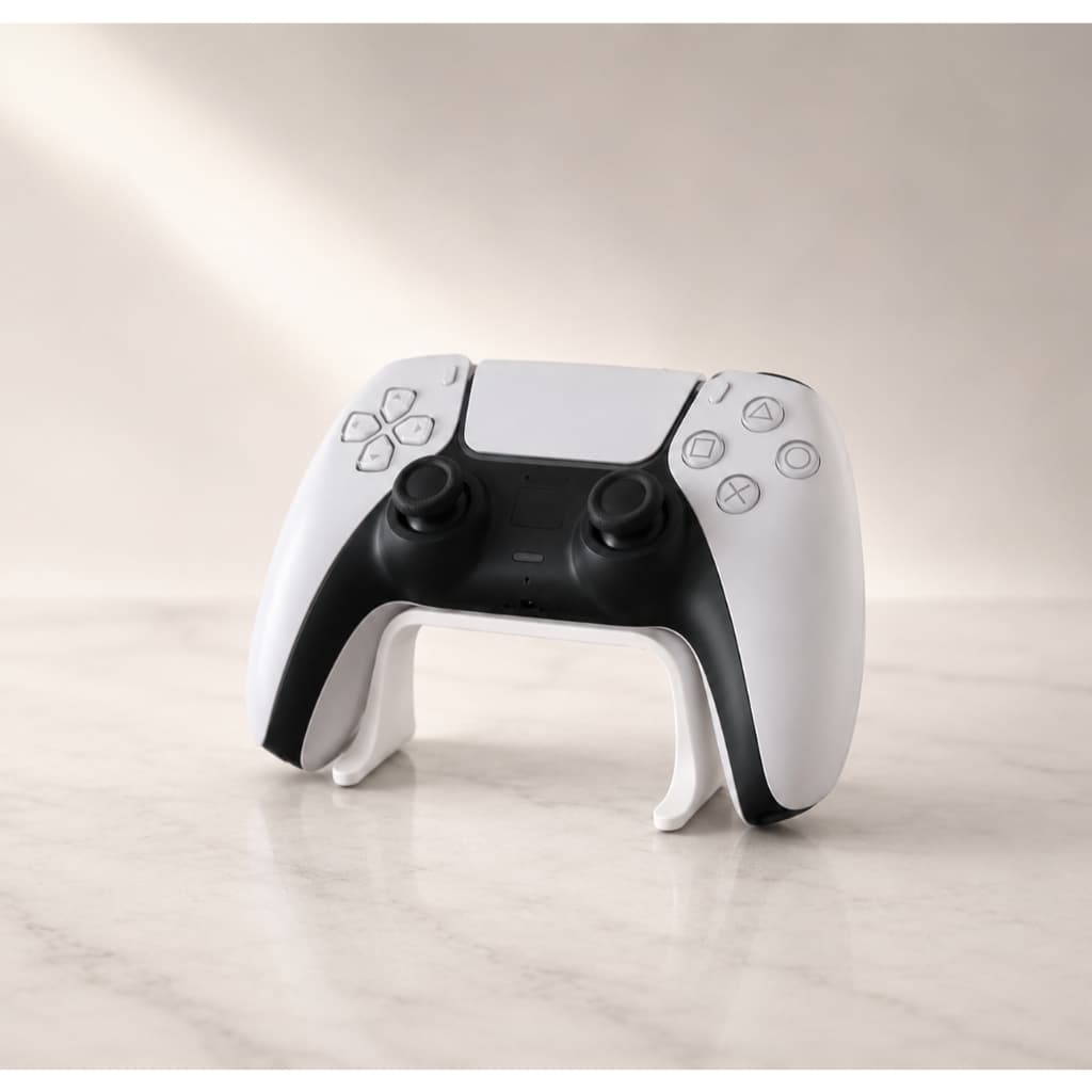 Suporte para Controle PS5 DualSense Porta Controle Gamer Organizador de Mesa Base para Setup Gamer minimalista e moderno