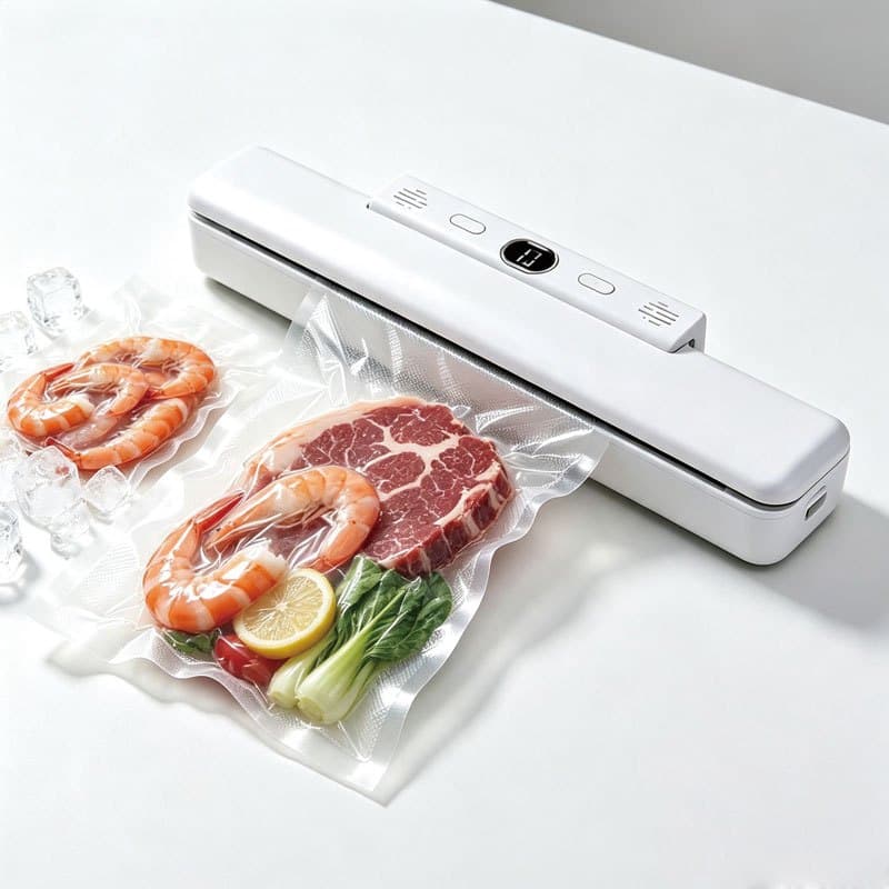 Seladora a Vácuo para Alimentos Automática Máquina de Embalagem e Organização da Cozinha-110v