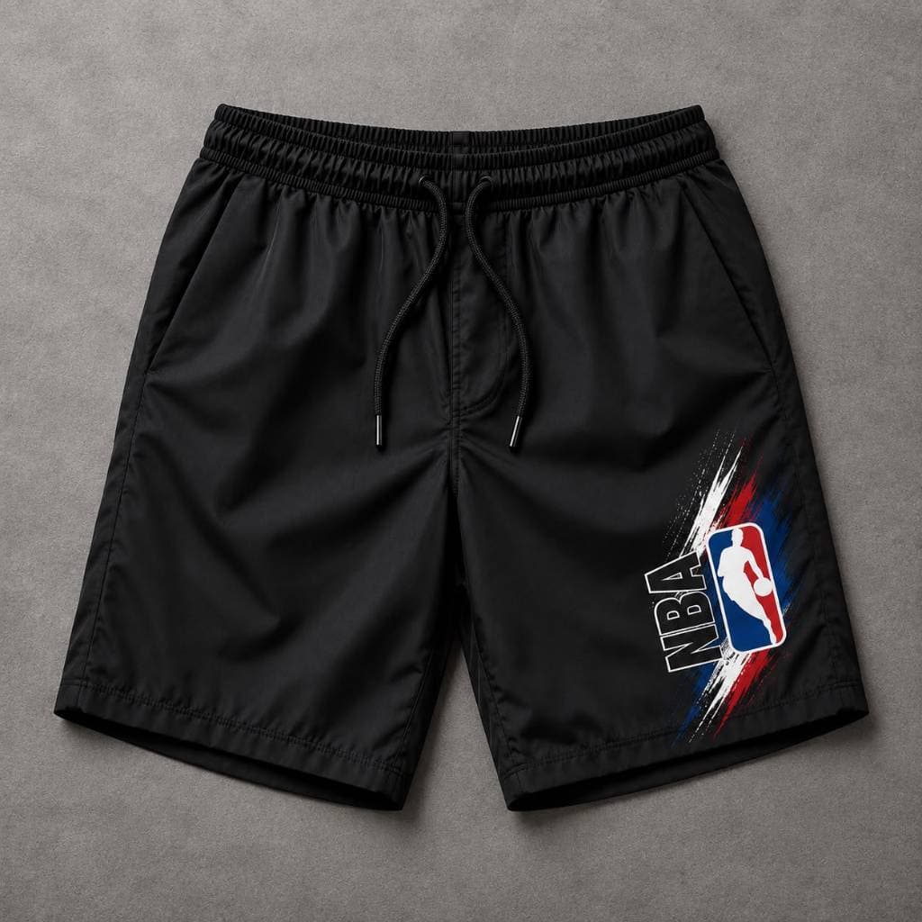 Bermuda Shorts Basquet Streetwear Tactel NB 01 Short Praia Mauricinho Esportivo Treino Academia Masculino