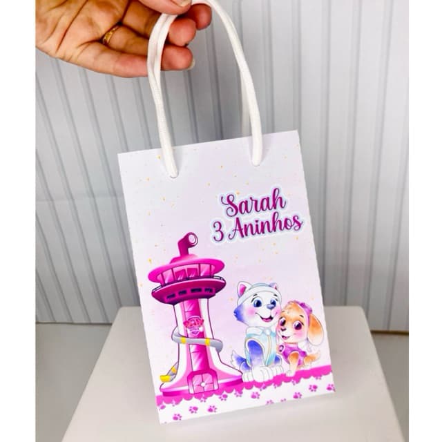Sacolinhas Personalizadas Tema Skye e Everest | Kit Festa | Aniversário de Criança | Lembrancinhas | Mimos