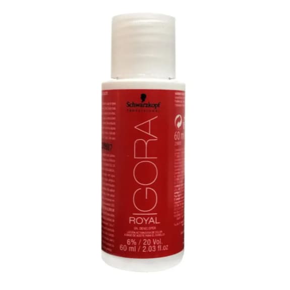 Água oxigenada 20 IGORA ROYAL 60ml -  água oxigenada 20 IGORA ROYAL 60ml