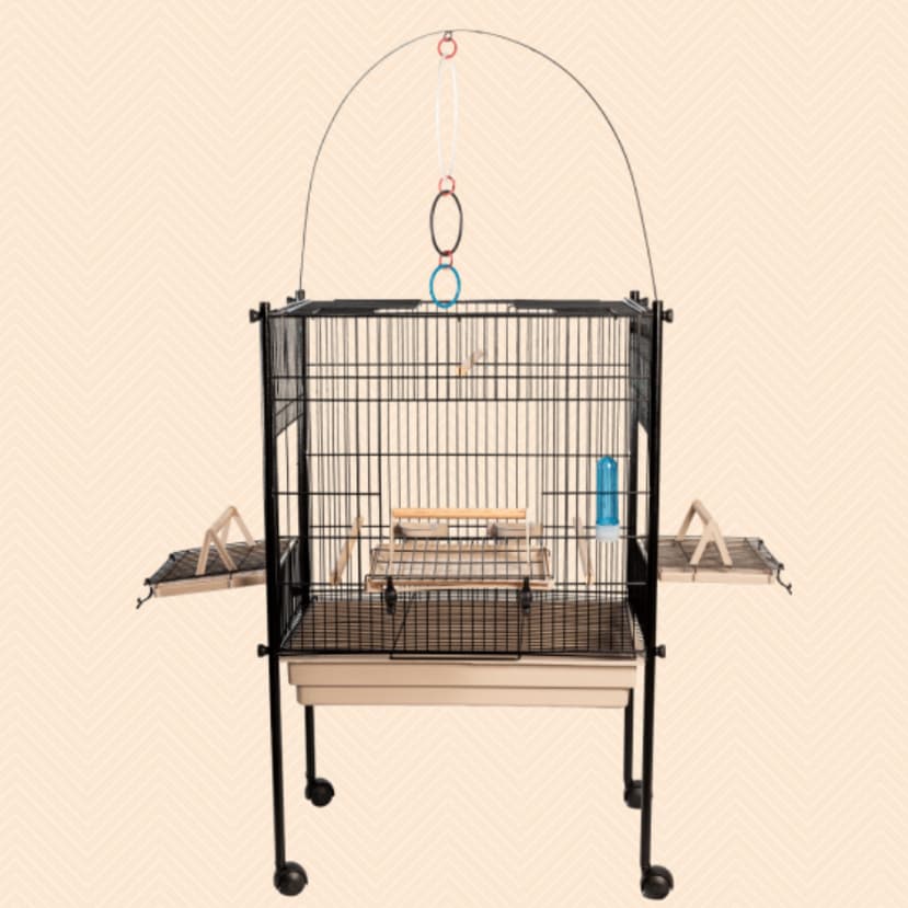 Gaiola Calopsita Triplex Grande Confortável Para Pássaros Viveiro de Varias Cores