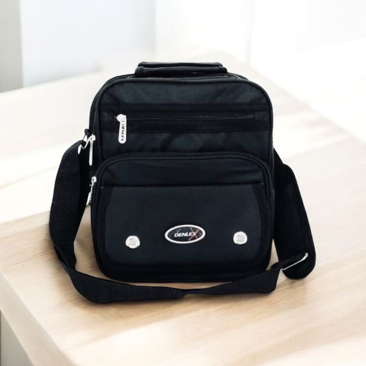 Bolsa Transversal Mensageiro Masculina De Lona Bolsa De Ombro DENLEX
