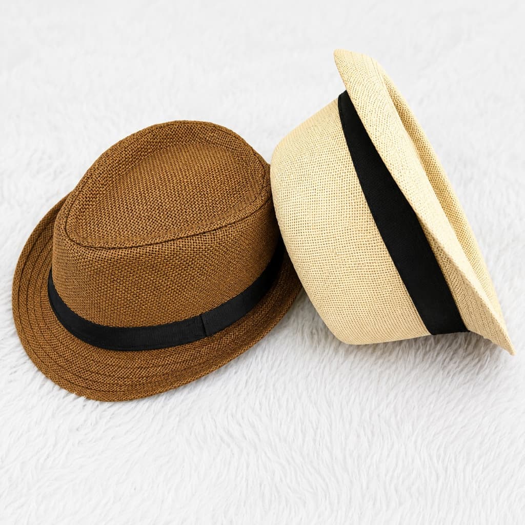 Chapéu Panamá Aba Curta Moda Estilo Casual Verão Unissex Masculino e Feminino Boné Envio Imediato