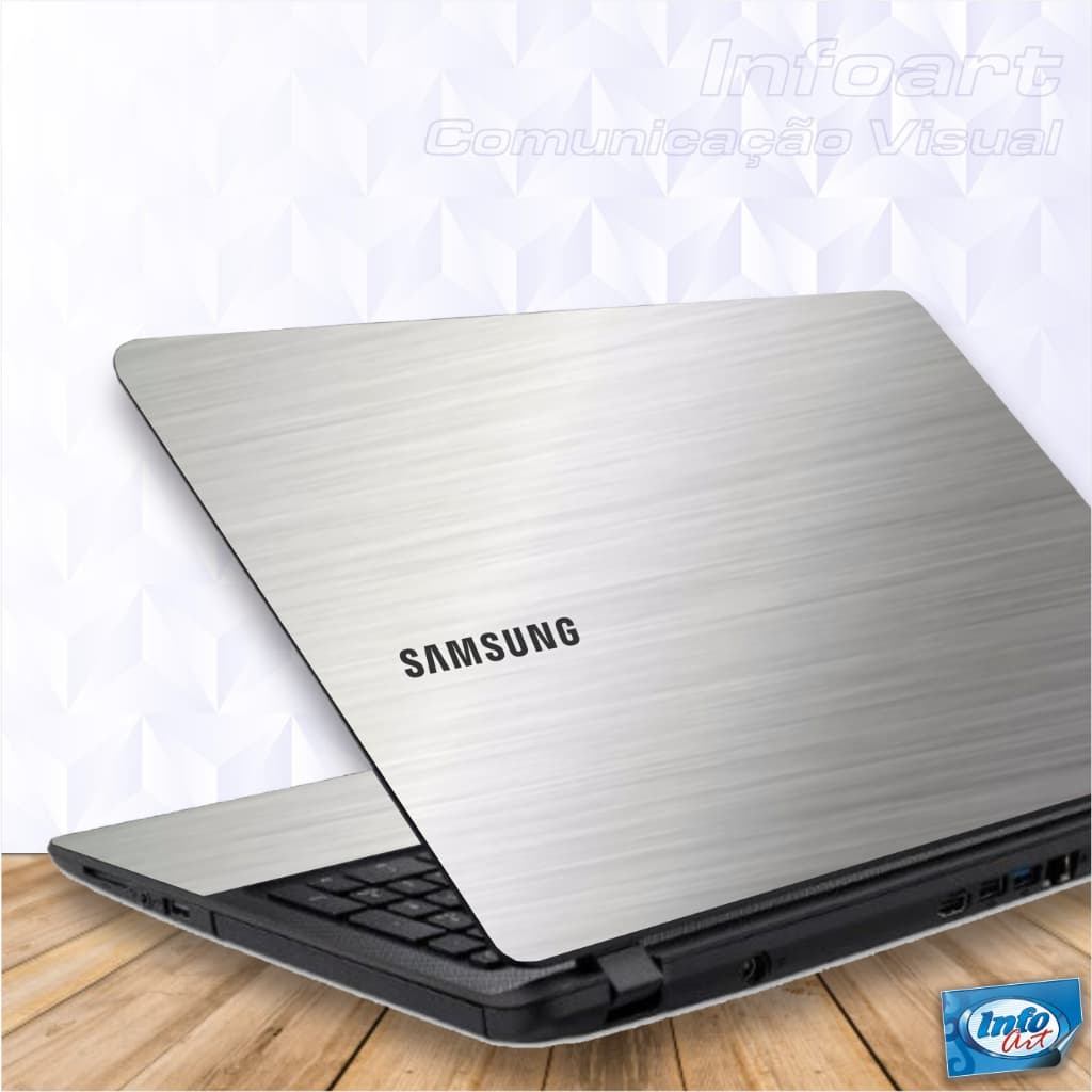Adesivo Skin para Notebook Samsung Galaxy Book 4 15,6"- Tampa + Moldura do teclado e touch + Base inferior+ Logo Samsung