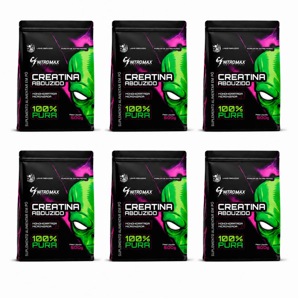 Creatina Abduzido Refil 3kg 100% Pura - Nitromax