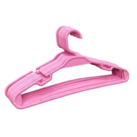 KIT CABIDE INFANTIL BEBE ROSA - CABIDES PARA ROUPAS 50 unidades