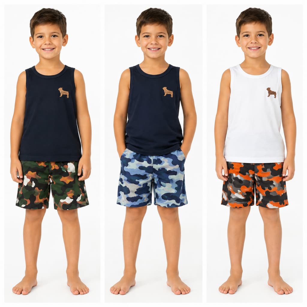 Conjunto regata machão bebê menino infantil verão masculino bermuda  barato