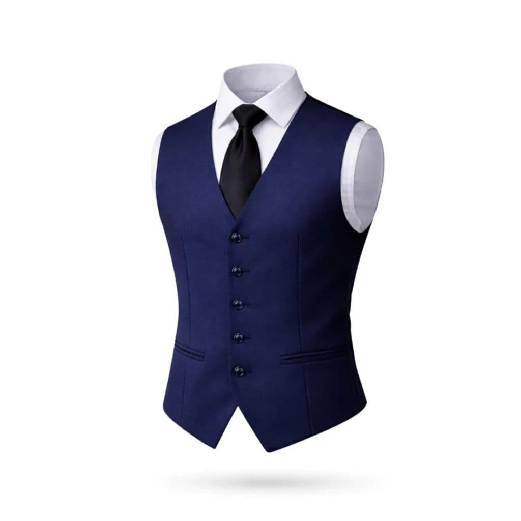 Colete Masculino Social Slim Elegante com 5 Botões P/ Formatura, Terno, Casamento