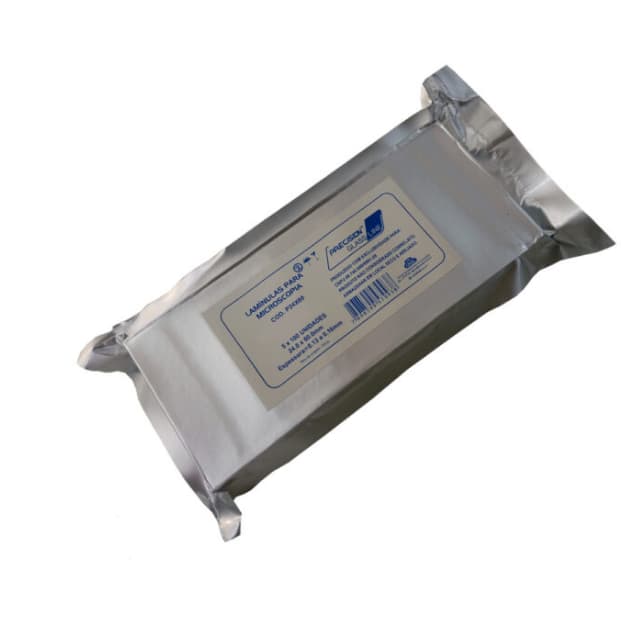 Lâminula para Microscopia 24.0 x 50.0mm C/ 500 UNIDADES - Precision Glass Line CRALPLAST