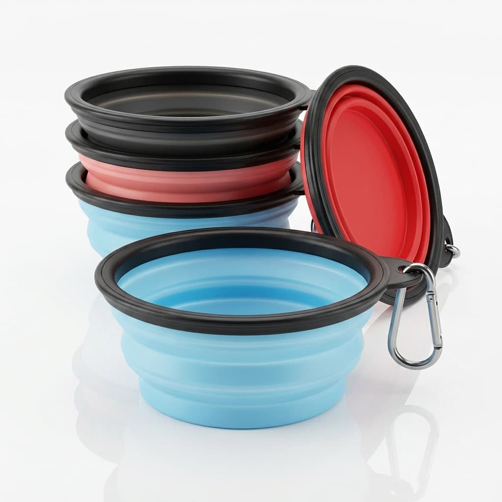 Comedouro Silicone Retrátil Pet 13cm Água Art Pet