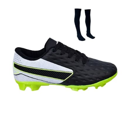 Chuteira Infantil Futebol Campo Impactor Lançamento Uzze Sport + Meião