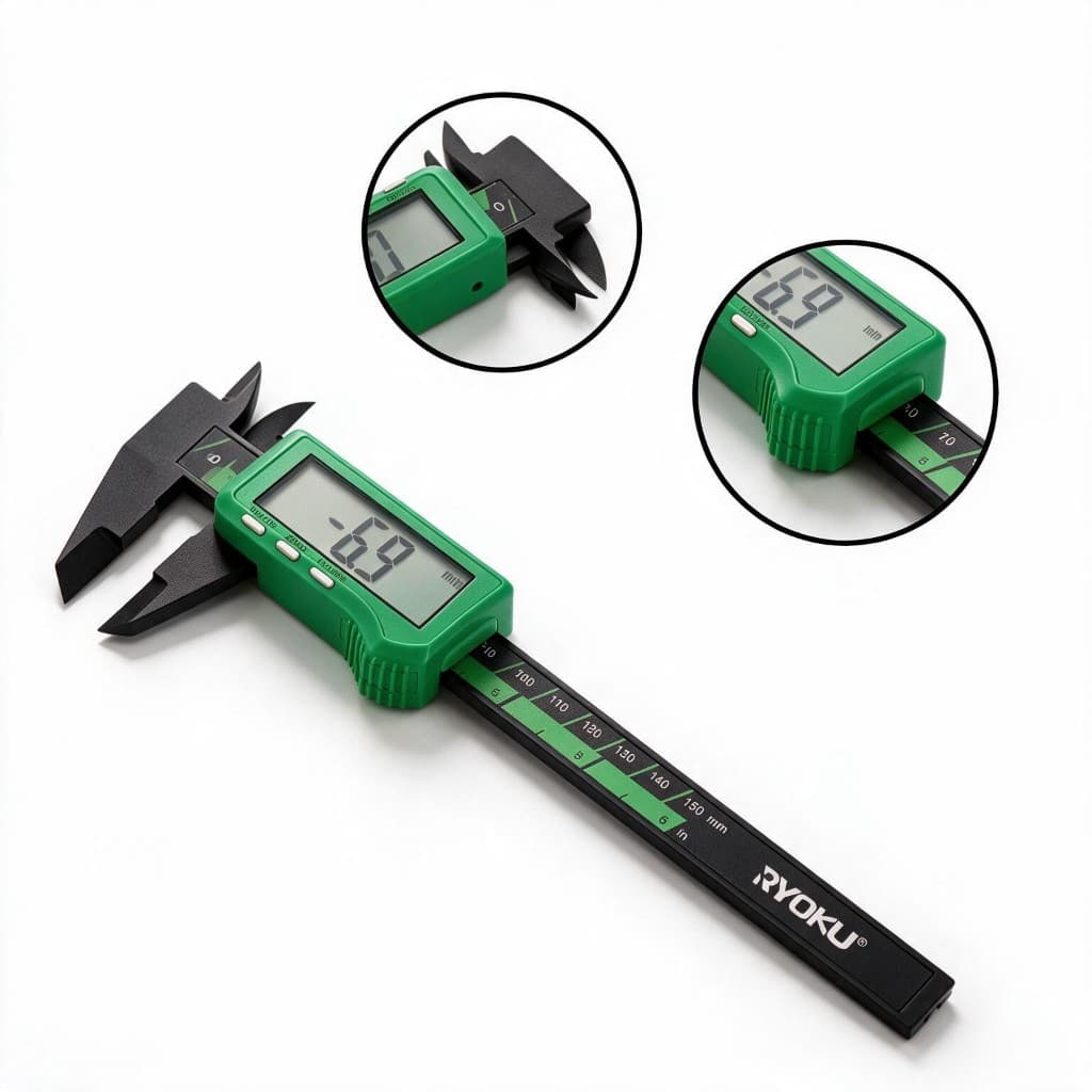 Paquímetro Digital De Alta Precisão Ferramenta De Medição Profissional 150mm RYOKU
