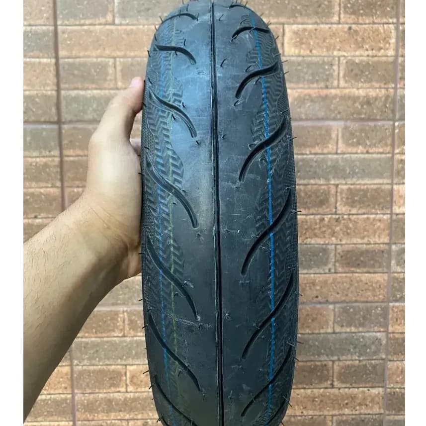 Pneu Moto Kenda 110/90-12 k6009 Traseiro Aro 12 Yamaha Fluo Sem Câmara