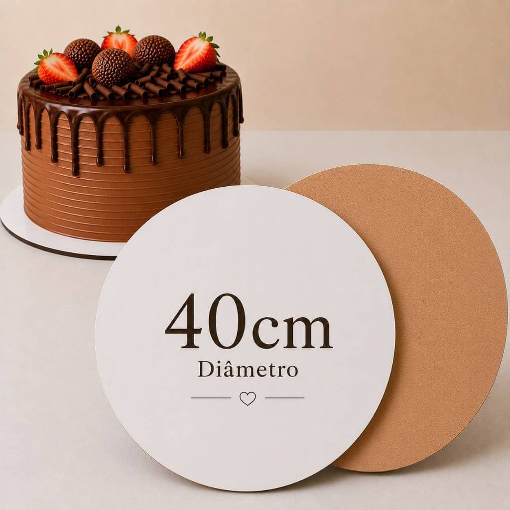 Cake Board 40cm Mdf 3mm Tabuleiros Confeitaria  base tabua para bolo frios cakeboard
