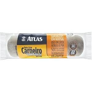 Atlas - Rolo Misto de 50% Lã de Carneiro e 50% Lã de Poliéster de 23cm com Manta com 22mm de altura