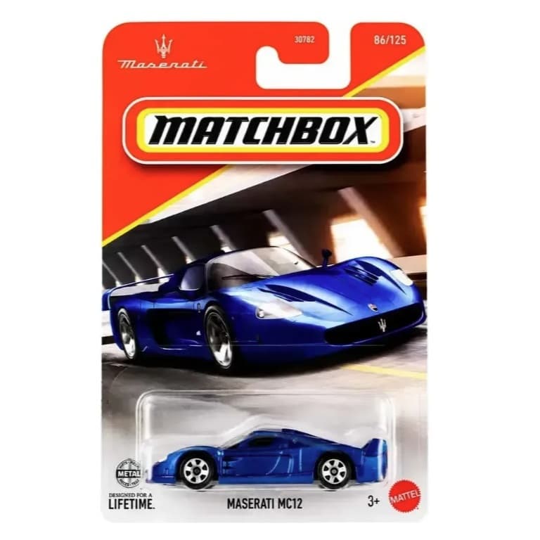 Matchbox Miniaturas Colecionáveis 86/125 Maserati MC12 REF 30782